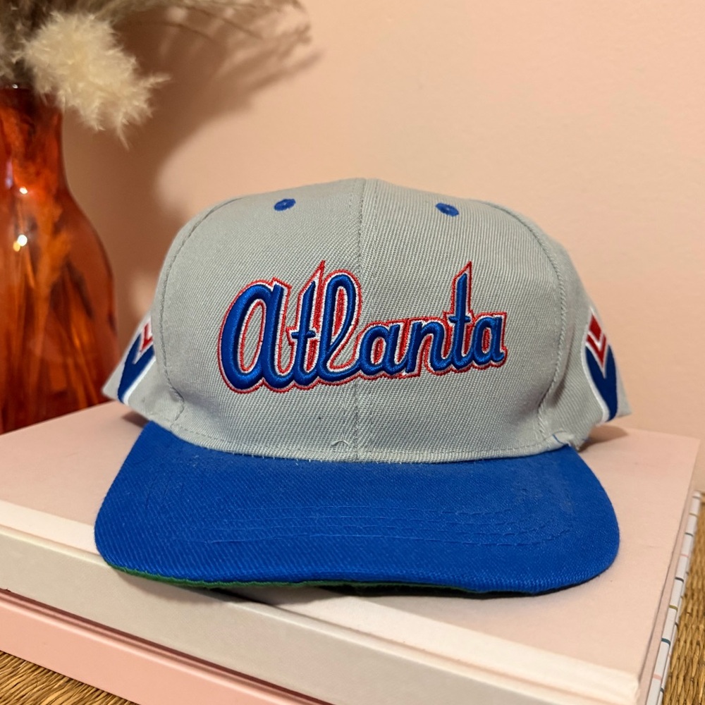 Atlanta Braves Napa Retro Feather Logo Snap Back Script Adjustable Hat